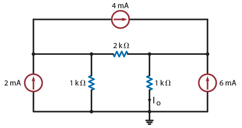 Find Io in the network in Fig. P3.8