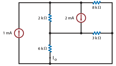 Find Io in the circuit in Fig. P3.10